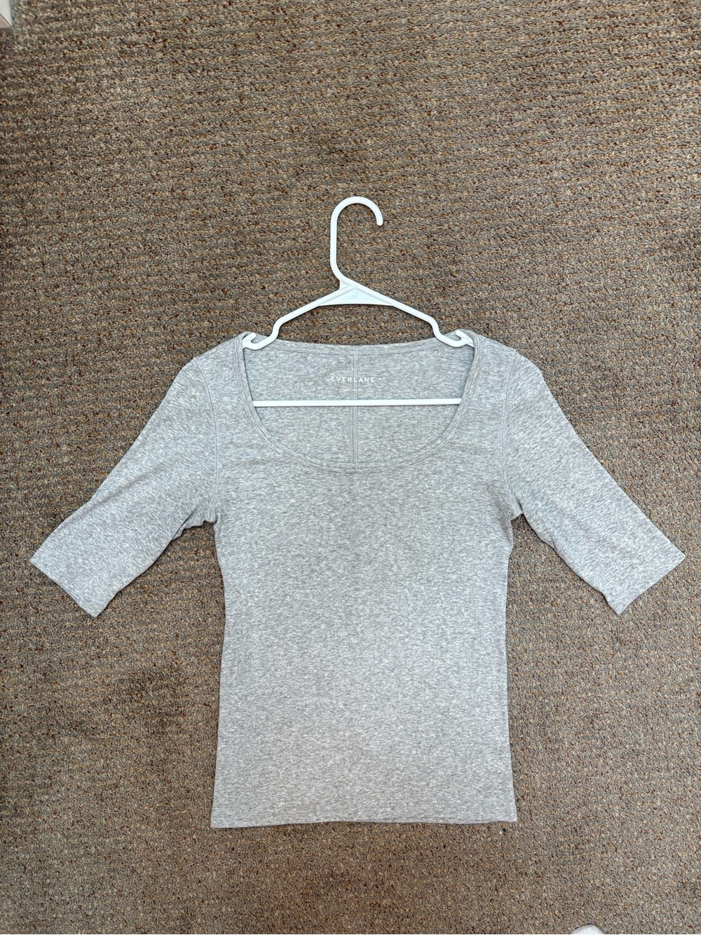 Everlane Rib Scoop Neck Tee - Picture 4 of 8